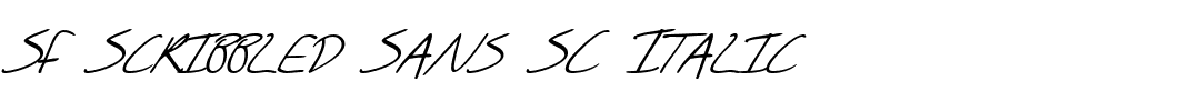 SF Scribbled Sans SC Italic.ttf