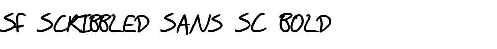 SF Scribbled Sans SC Bold.ttf