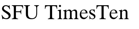 SFU TimesTen.ttf