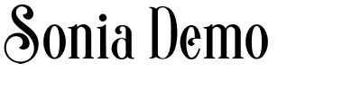 Sonia Demo.ttf