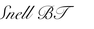 Snell BT.ttf