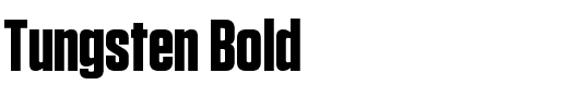 Tungsten Bold