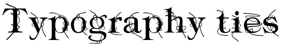 Typography ties.ttf