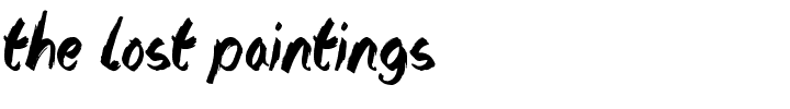 The Lost Paintings.ttf