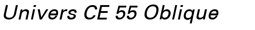 Univers CE 55 Oblique.ttf