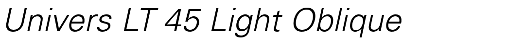 Univers LT 45 Light Oblique.ttf
