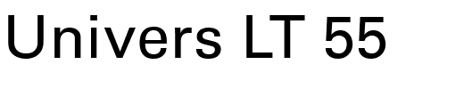 Univers LT 55.ttf