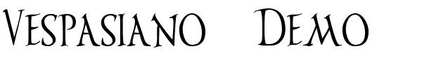 Vespasiano Demo.ttf