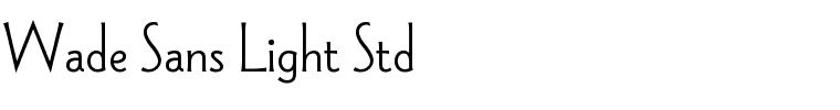 Wade Sans Light Std.ttf