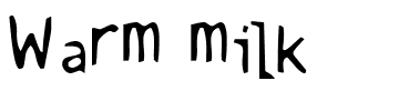 Warm milk.ttf