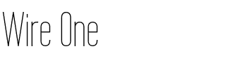 Wire One.ttf
