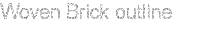 Woven Brick outline.ttf