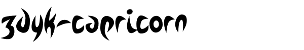 Zdyk-Capricorn.otf