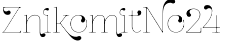 ZnikomitNo24.otf