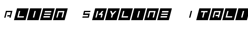 Alien Skyline Italic.ttf