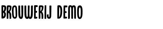Brouwerij DEMO.otf