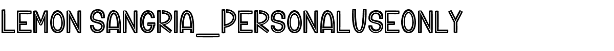 Lemon Sangria_PersonalUseOnly.ttf