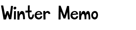 Winter Memo.ttf
