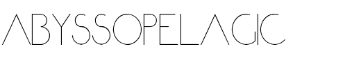Abyssopelagic.otf