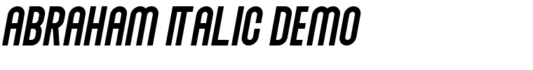 Abraham Italic Demo.otf