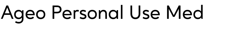 Ageo Personal Use Med.otf
