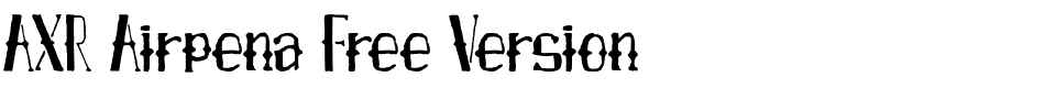 AXR Airpena Free Version.otf