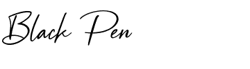 Black Pen.otf