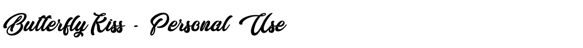 Butterfly Kiss - Personal Use.otf