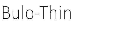 Bulo-Thin.otf