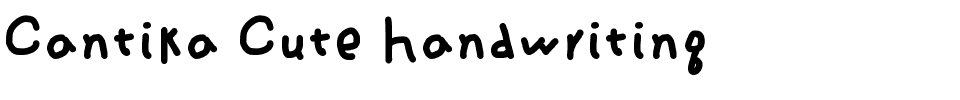 Cantika Cute Handwriting.otf
