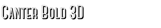 Canter Bold 3D.otf