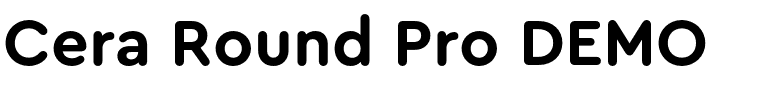 Cera Round Pro DEMO.otf