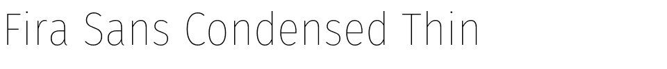 Fira Sans Condensed Thin.otf