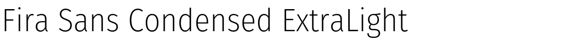 Fira Sans Condensed ExtraLight.otf