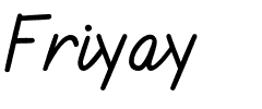 Friyay.otf