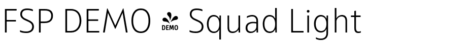 FSP DEMO - Squad Light.otf
