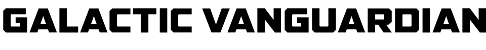 GALACTIC VANGUARDIAN NCV.otf