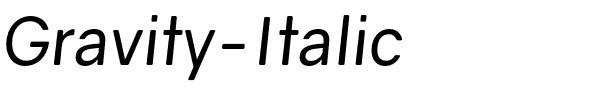 Gravity-Italic.otf