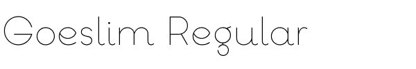 Goeslim Regular.otf