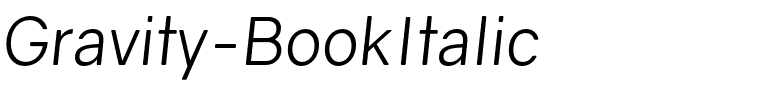 Gravity-BookItalic.otf
