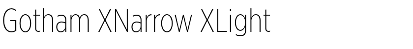 Gotham XNarrow XLight.otf