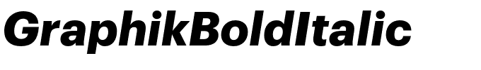 GraphikBoldItalic