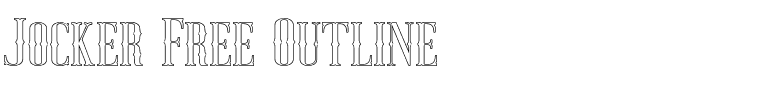 Jocker Free Outline