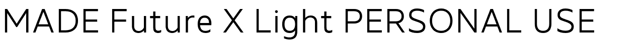 MADE Future X Light PERSONAL USE.otf