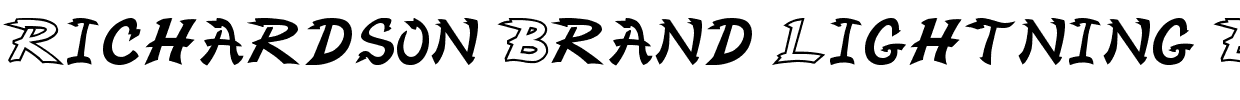 Richardson Brand Lightning Bolt.otf