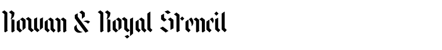 Rowan & Royal Stencil
