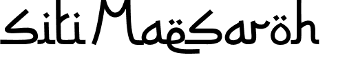 Siti Maesaroh.otf