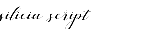 silicia script.otf