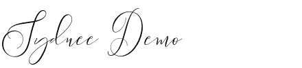 Sydnee Demo.otf