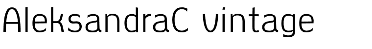 AleksandraC vintage.otf